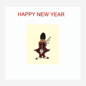 Lone Piper New Year Card