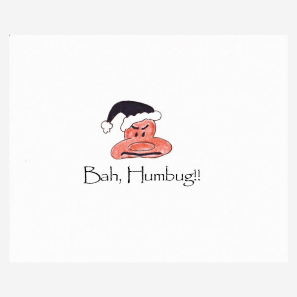 Bah Humbug Christmas card