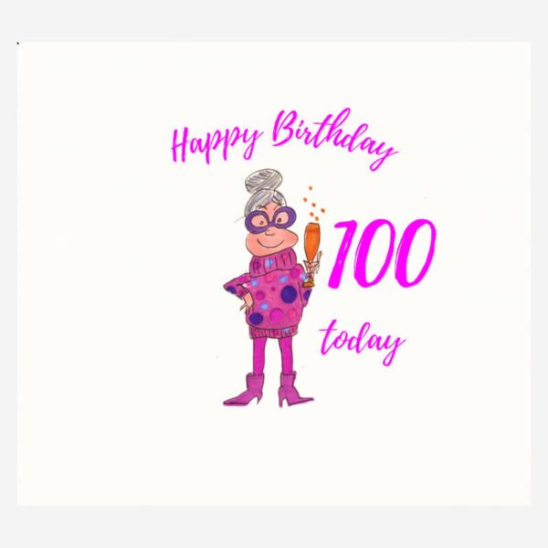 100th Birthday card for women