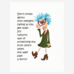 Humorous birthday card for women