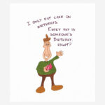 Funny+Humorous Birthday card for men