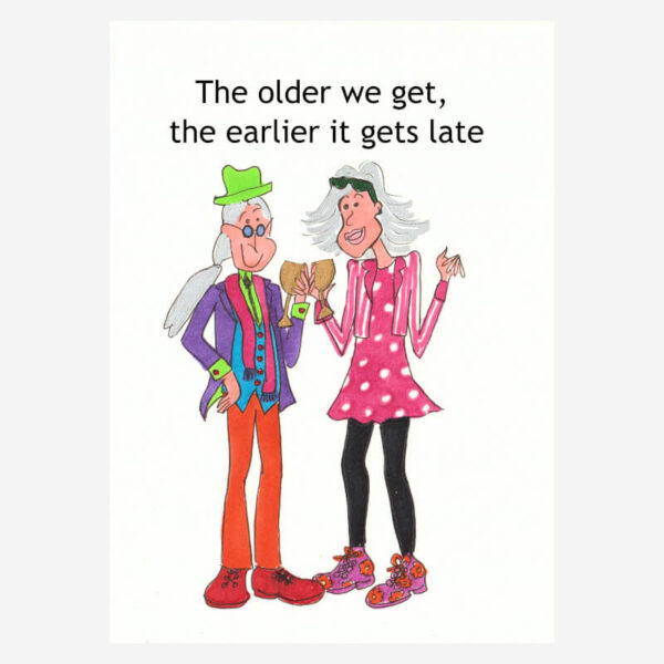 Birthday card for older people