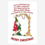 Funny Christmas card+gnome