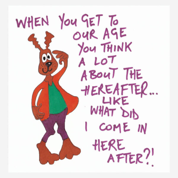 Funny Birthday card+age joke