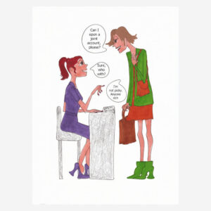 Funny birthday card for women
