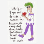 Funny birthday card+joke about amazon