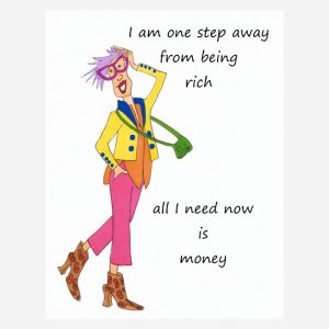 Funny birthday card for women