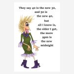 Funny birthday card for older women
