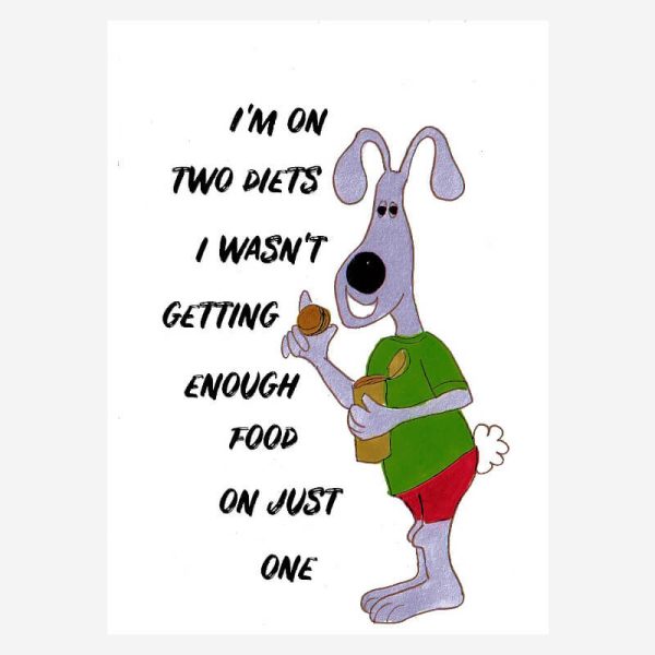 Funny birthday card+diet joke