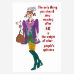 funny 50th Birthday card for women+50th birthday