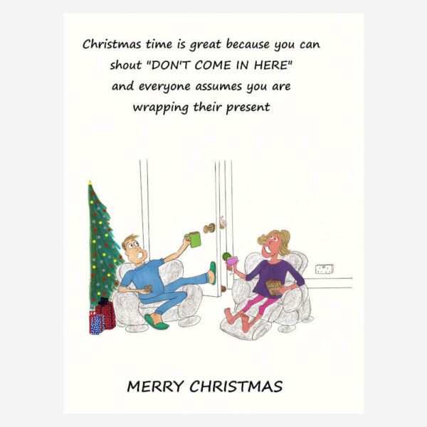 Funny Christmas card for adults