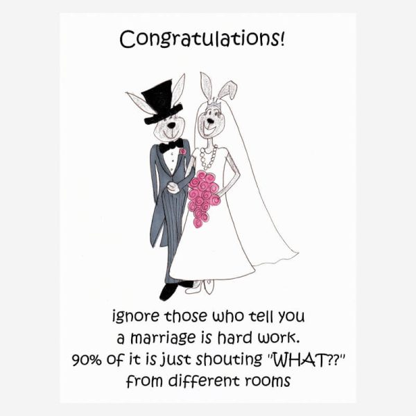 Funny wedding card