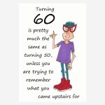 Funny & humorous 60th Birthday card