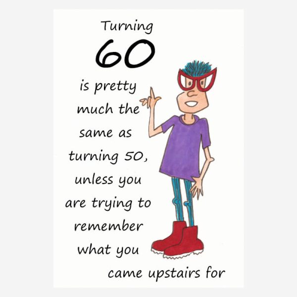 Funny & humorous 60th Birthday card