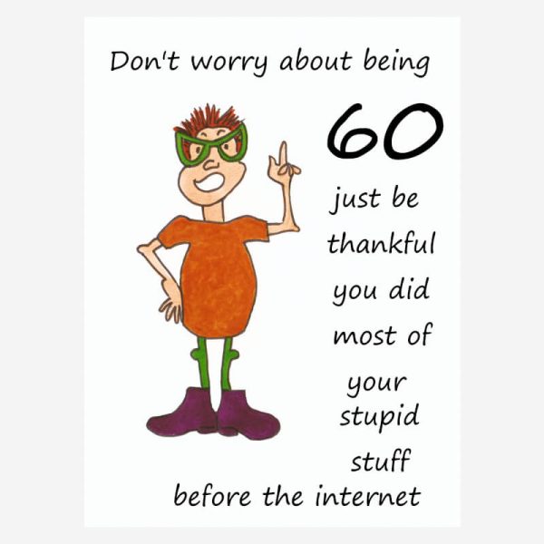 Funny 60th Birthday card