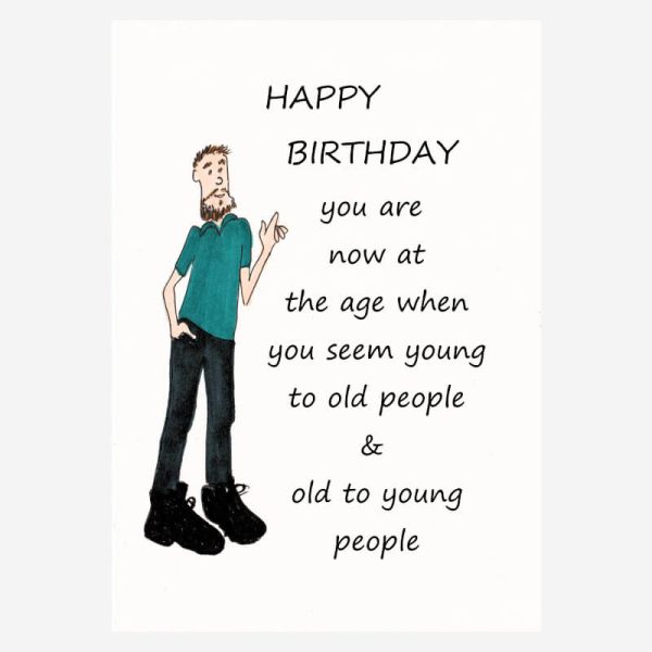 Funny birthday card for men