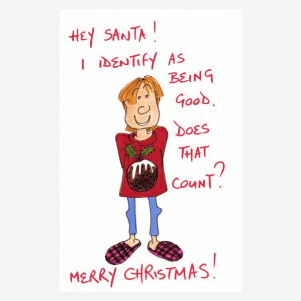 I identify as.... Funny Christmas card