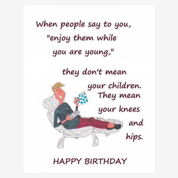 Funny Birthday card for older people