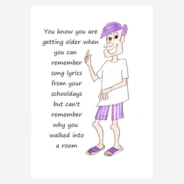 Funny Birthday card for men+women